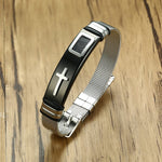 Stainless Steel Cross Bracelet