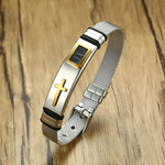 Stainless Steel Cross Bracelet